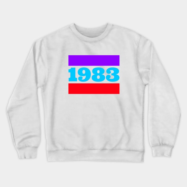 1983 - Born in the 80s - Class of '83 - Retro 1980s fun Crewneck Sweatshirt by tnts